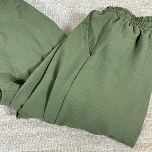Love 83 Womens Y2K Gorpcore Cargo Jogger Pants Olive Green Medium Utility Pocket